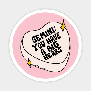 Gemini Conversation Heart Magnet